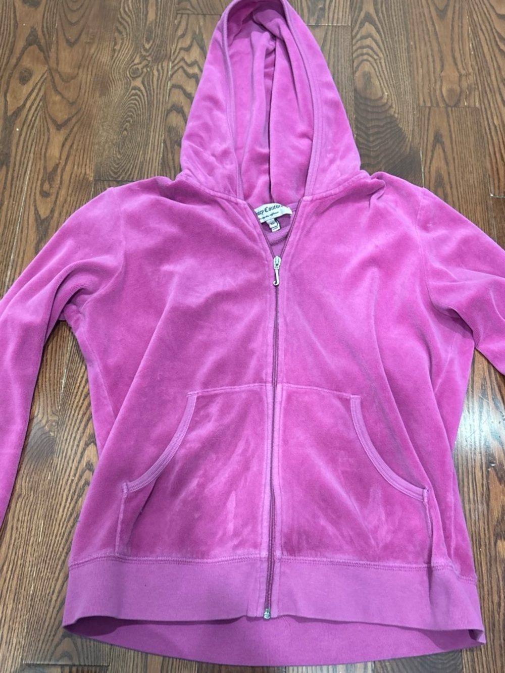 Girls' Plush Pink Zip Hoodie